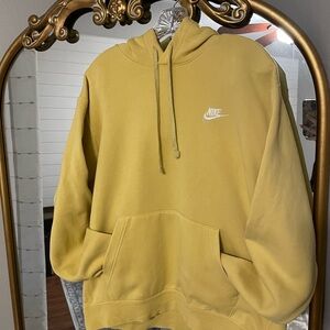 Nike Men's Mustard Hoodie Sweater